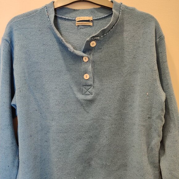 Urban Outfitters Waffle Knit Henley | Medium - Picture 2 of 6